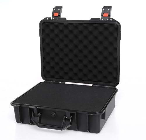 AxiGear 40,6 cm wasserdichte Hartschalenkoffer mit anpassbarem Schaumstoffeinsatz (40,6 x 33 x 12,7 cm)
