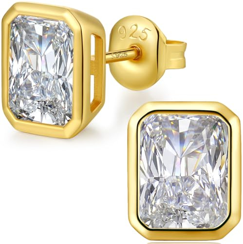Orecchini Uomo Diamante Argento 925 Zirconi Donna Diamanti Orecchini Zirconi Diamante Orecchino Uomo E767-7