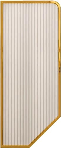 Urinario de pared Urinarios de acero inoxidable Mampara de baño para urinario Privacidad, Divisor de protección para urinario de 120 * 40 cm, Marco de acero inoxidable y panel de vidrio tran