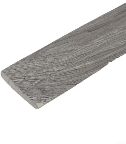 Besttoolifes Tira decorativa de espuma para zócalos, borde de pared, 3 metros, impermeable y protectora, para mejoras del hogar, grano de madera gris (grano de madera gris)