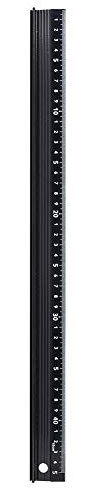 Dioche Règle de Coupe de 45,7 Cm de Type L – Outil de Mesure en Alliage d'aluminium de qualité Supérieure avec Caractéristiques de sécurité | Mesure de Longueur et Coupe en Ligne Droite | (Type L