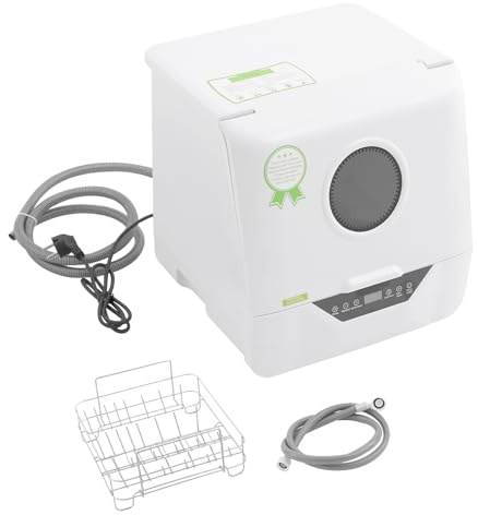 ROGONPDK 800W Elektrisch Tischgeschirrspüler, 6L Mini Geschirrspüler, Tragbarer Tischgeschirrspüler, Kleine Spülmaschine, Freistehen Geschirrspülmaschine, für Wohnungen und Wohnmobile