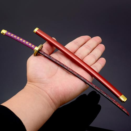 nyyuqi 1/6 Scale 10.23'' Samurai Sword Katana W/Scabbard Metal Fit for 12'' Action Figure Custom (#04)