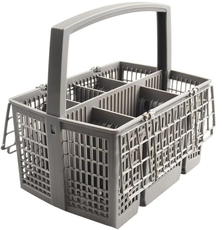 Auratrove Grå bestickkorg för bosch för siemens för neff diskmaskiner, ersätter 11018806 SMZ5100 SZ73100 Z7863X0, plastbestick
