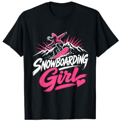 Snowboarder Snowboarding Girl Girls Children Snowboard T-Shirt
