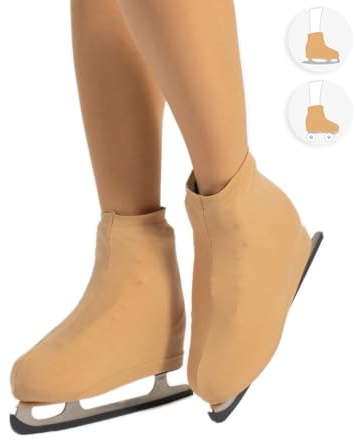 CALZITALY Cubrepatin para Niña y Mujer, Funda PatinSkate, Professional Skating, Natural, Negro, Caramelo, 70 DEN, S, M, L, Calcetería Italiana (33-37, Natural)