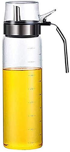 XiaoShenLu Essig und öl Spender, olflaschen mit ausgießer, 500ml auslaufsicherer Speiseöl-Vorratsbehälter mit Verschluss
