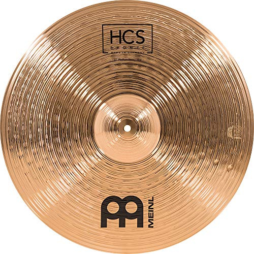 Meinl Cymbals HCS Bronze Plato Ride Medium Heavy de 20 pulgadas (50,8cm) Platillos de Batería – Bronce B8, Acabado Tradicional (HCSB20MHR)