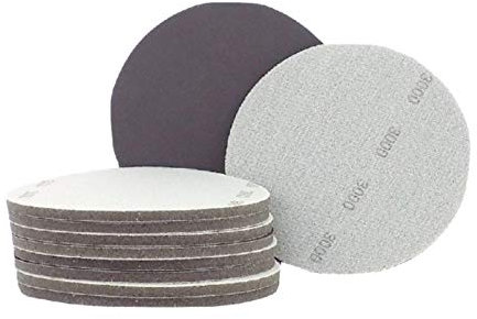 DISCO ABRASIVO SOFT CON SPUGNA PER FINITURA AD ACQUA Ø 150 MM UTILIZZO PROFESSIONALE CARROZZERIA (10 PZ, P2000)