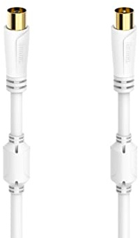 Hama Antennen-Kabel, Koax-Stecker - Koax-Kupplung, vergoldet, 7,5 m, 100 dB