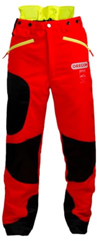 OREGON WAIPOUA - Pantalon de Protection pour Tronçonneuse, Réglable, Renforcé et Respirant, Protection de Type 1 Classe A