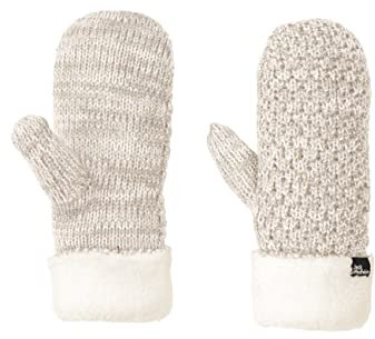 Jack Wolfskin Damen HIGHLOFT Knit Mitten Women Gloves, Winter Pearl, M