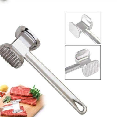 Aluminium Meat Mallet Tenderizer Heavy Duty Metal Teeth Steak Beef Chicken Hammer Pounder Kitchen Tool