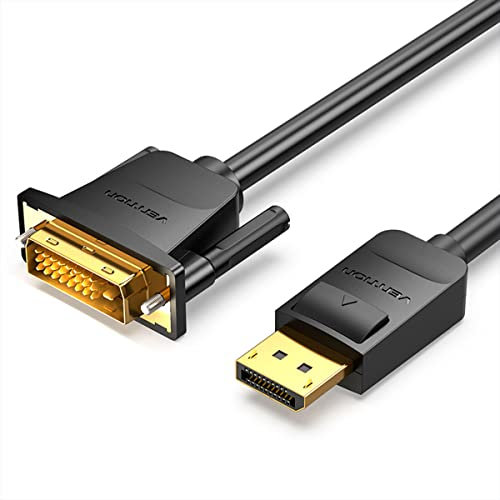 VENTION Cable Conversor HAFBF/Displayport Macho - DVI Macho/ 1m/ Negro