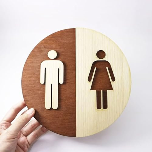 toilettenschilder holz herren damen