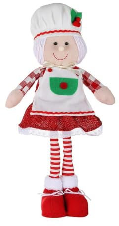 KieTeiiK Teleskop Weihnachtsfiguren Dekorationen Weihnachten Stehende Puppen Koch Figur Ornamente Mit Teleskopbeinen Weihnachtswichtel