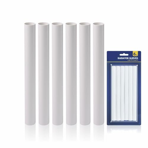 Coperture per tubi del radiatore, lunghe 20 cm, a scatto, in plastica PVC, facili da installare, collari per tubi del radiatore o manicotti di protezione del radiatore, adatti per vari sistemi di