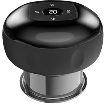 Fesatccoz Massaggiatore elettrico 3 in 1, massaggiatore a coppetta, 12 livelli di aspirazione, massaggiatore per cellulite, massaggiatore intelligente