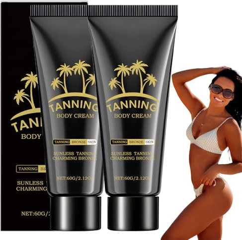 2 Stück Bräunungsbeschleuniger Solarium Bräunungscreme Solarium Creme Mit Selbstbräuner Selbstbräuner Körper Tanning Cream Bräunungsbeschleuniger Sonnen öL Zum Bräunen