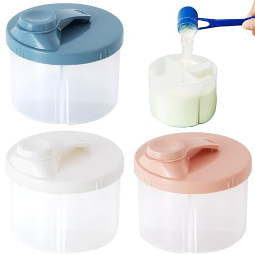 Milchpulver Aufbewahrungsbox,3pcs Milchpulver Portionierer,Milchpulver Portionierer Baby,Tragbarer Milchpulver Portionierer Baby,Tragbarer Milchpulver Behälter,Tragbarer Milchpulver Aufbewahrungsbox