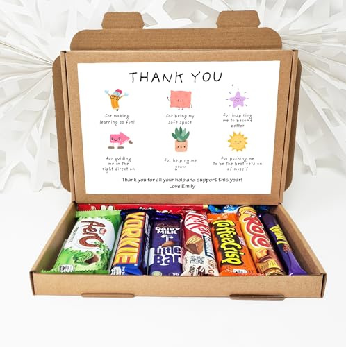 Personalised Thank you Teacher Hug in a box, Letterbox gift Afternoon tea, hamper gift, thank you gift - Chocolates