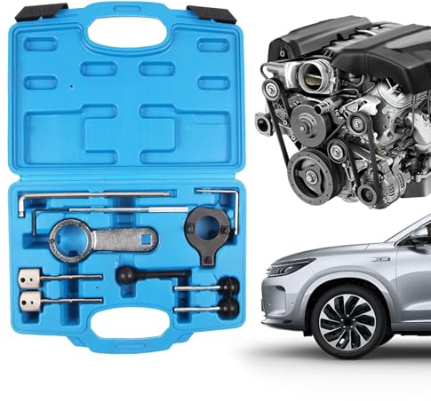 Jukeoiu Attrezzo per Catena di Distribuzione | Dispositivo Regolazione Blocco Automobilistica - Kit per Blocco Distribuzione Albero a Camme e Albero a Gomiti - per A Gomito E Fissaggio Catena