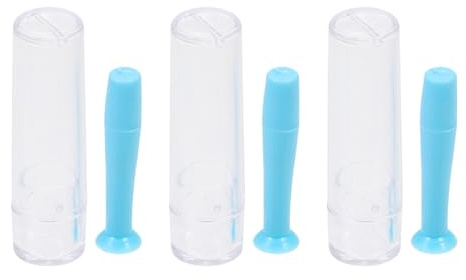 Extractor de Succión de Lentes de Silicona 3piezas Barra | Herramienta Antideslizante, para Extraer Lentes Duros, Portátil para Viaje y Uso Diario