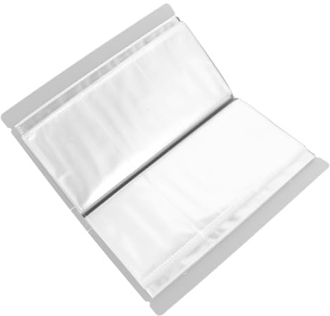 DEARMAMY Álbum de Billetes de Avión y Postales Transparente de Material Pp, Tamaño E Fijo Mixto, Protector contra Decoloración para Coleccionistas y Almacenamiento en Hogar