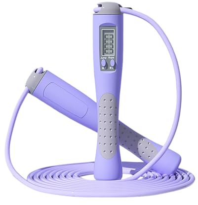 2026 - Corda per saltare digitale professionale con contatore per allenamenti di fitness indoor (D, 280 cm)
