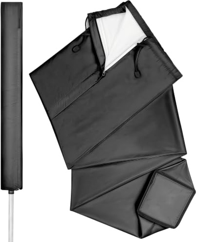 VIVIIHOO Schutzhülle Wäschespinne – Wetterfeste Abdeckung mit Reißverschluss, 420D Oxford, für Leifheit & Linomatic 400 Easy (165x16x16 cm)