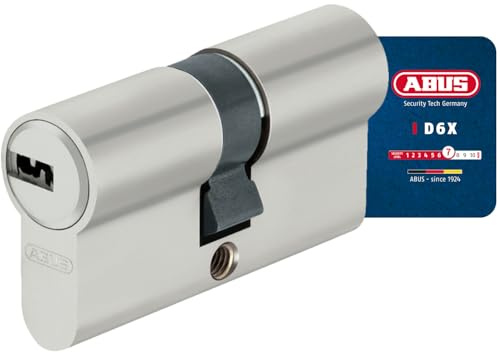 ABUS Profilzylinder D6XNP 45/50 mit 5 Schlüsseln und Code-Karte - Türschloss für Sicherheit an Haustür und Wohnungstür - Doppelzylinder mit Not- und Gefahrenfunktion | Inkl. 5 Wendeschlüssel & Code-Karte, Picking- und Manipulationswiderstand, für Haustür & Wohnungstür