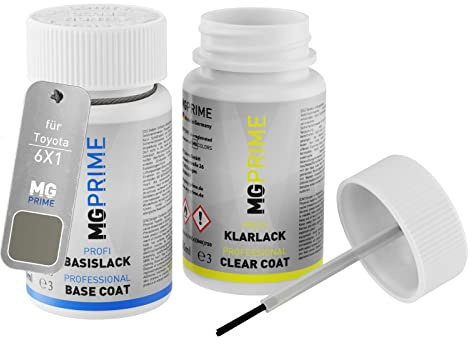 MG PRIME Billack Touch-up stick set för Toyota 6X1 Oxide Bronze Metallic/Bronze Oxide Metallic Basecoat clearcoat 50ml vardera