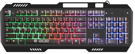 Xtreme Videogames ZOE 34642 Gaming-Tastatur, Metall, USB, mit Hintergrundbeleuchtung