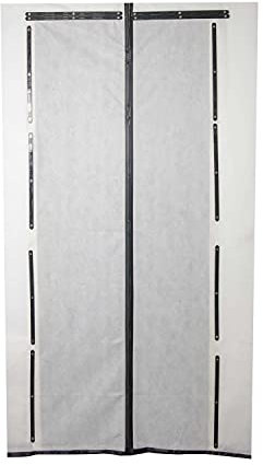 Scorprotect® Vlies Staubschutztür Magnet mit Magnetstreifen-Verschluss 210 x 110 cm