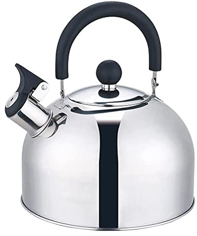 Mify 3L Lightweight Whistle Camping Kettle Top Stainless Steel Whistling Tea Kettle Stove Top Teapot Pot, Durable Fast Boiling Travel Water Bottle Suitable for Family Camping Hiking Cooking Barbecue