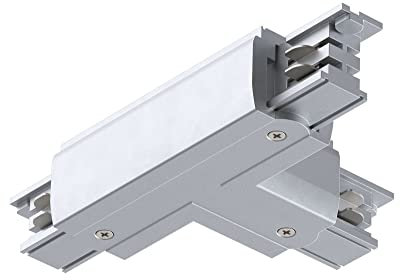 Paulmann 91377 ProRail3-Sistema de raíles en T (167,5 x 101 mm, máx. Sistema de rieles Plateado de 3680 W para Techo de Metal y plástico, Plata