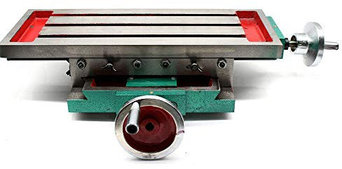 HaroldDol Frästisch 450 mm, Schraubstock 170 mm, XY Kreuztisch, Bohrtisch, für Bohrständer, Fräsständer