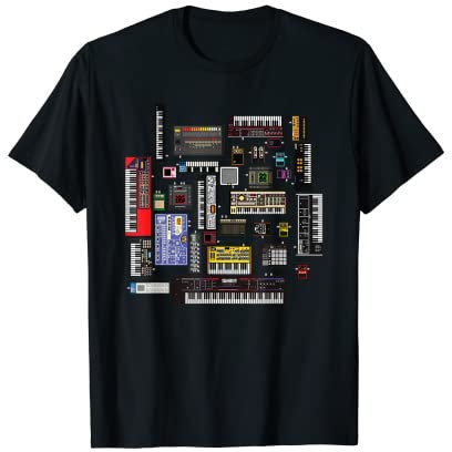 Analoge modulare Synthesizer-Tastatur für Musikproduzenten T-Shirt