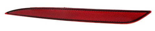 Focket Reflector de Parachoques Trasero de la lámpara de luz para Tesla Modelo Y 2020 a 2023, Rojo Marker Light Lens Trim, Reflector de Parachoques Trasero en el Ajuste Inferior (Izquierda)
