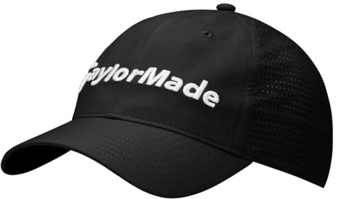 TaylorMade Gorra para Hombre, Negro, Talla única