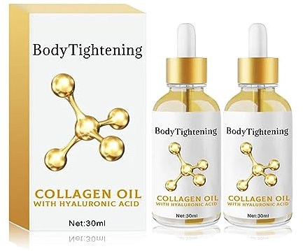 EXQST Körperformendes Essenzöl für Frauen, Kollagen-Lifting-Körperöl, fett- und kalorienblockierendes Serum, hautstraffendes, straffendes Serumöl, geeignet für alle Hauttypen