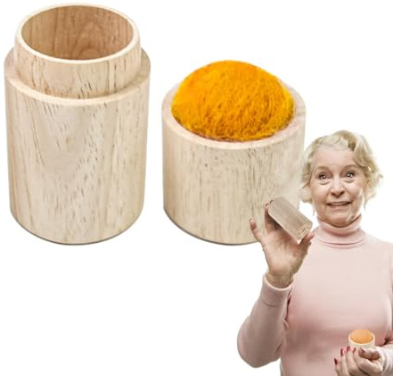 Nadel-Aufbewahrungsbox aus – Nähnadelkissen, tragbares Nähwerkzeug | Nadelkissenbehälter mit Deckel, Handwerk Nadelkissen für Quilten Nadelarbeiten, Nähnadelhalter