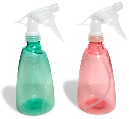 SYJINHUASY Spray Bottles (2-Pack) Plastic Water Spray Bottle,Empty Spray Bottles for Hair, Plants, Cleaning, Cooking... (500ML)