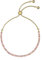 Ted Baker Isela Crystal Baguette Slinky Adjustable Bracelet For Women (Gold/Pink Crystal)