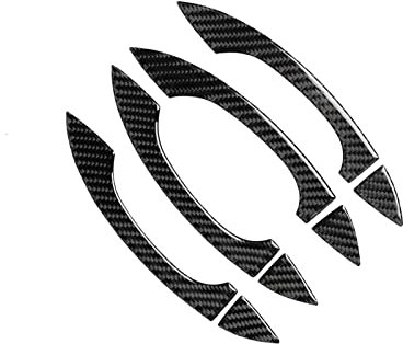 MIAOLISI Exterieur Türgriff Dekor Für Audi Q7 4M 2016 2017 2018 2019 Auto Türgriff Dekoration Abdeckung Kohlefaser Aufkleber Türklinke Aufkleber Trim Auto Exterieur Zubehör