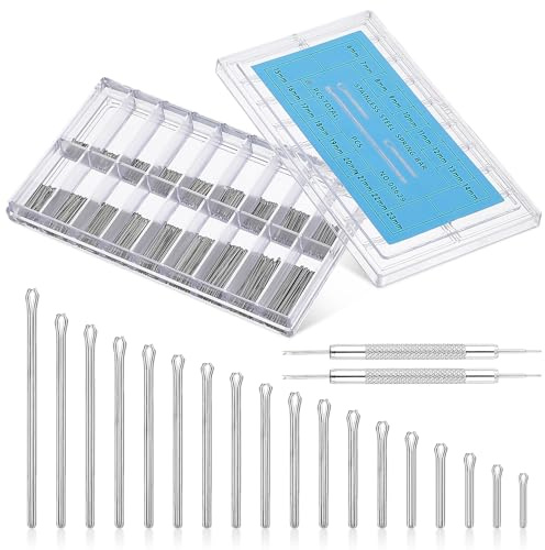GEEHUA 360pcs Stifte für Uhrenarmband- und Uhrenreparatur - Uhrenwerkzeugset mit Federstege 6-23 mm