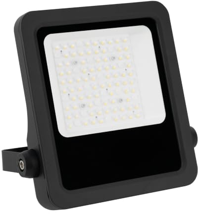 Ledvion - Proiettore LED (50 Watt, 6000K, 6750 lumen, IP65), Inclusa connessione rapida, 5 anni di garanzia, Lente Asimmetrica & Staffa regolabile