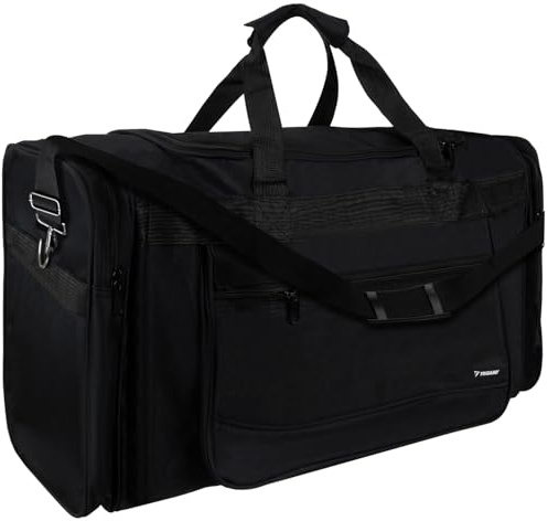 Sporttasche Reisetasche 70x29x32cm 70 Liter Verstellbarer/Abnehmbarer Schultergurt Wasserdicht für Damen und Herren, Schwarz, 24256 Schwarz Klassisch