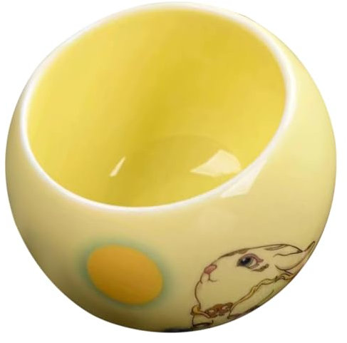 Amosfun Keramiktasse Mit Hasenmotiv Chinesische Teetasse Für Teezeremonien Geeignet Für Zuhause Büro Teehaus Und Restaurant Robust Und Langlebig