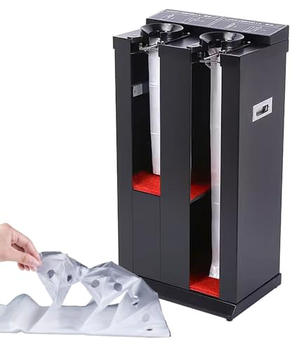 YYRAIN Macchina imballatrice Automatica per ombrelli, Supporto per distributore Automatico di Sacchetti per ombrelli bagnati, Solido e affidabile, Nero, Taglia Unica